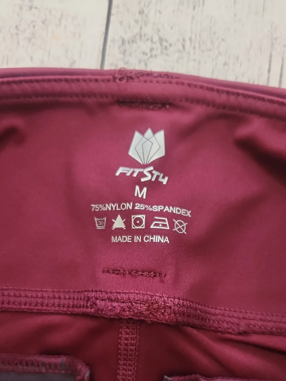 Fitst4 Kids Medium Riding Breeches Maroon & Gray Worn Maybe Once Like Brand New